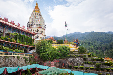 Buddhist Temple of Supreme Bliss  Kek Lok Si. One of popular tourist attractions in the remote area...