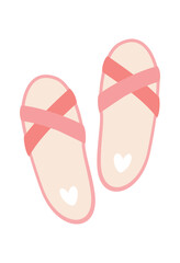 pink flip flops