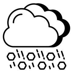 Rainfall icon in perfect design