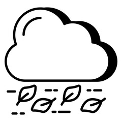 A perfect design icon of windstorm 