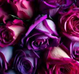 Fototapeta na wymiar pink roses background