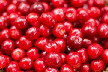 cherry texture at close up