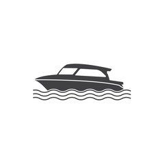 speed boat icon vector