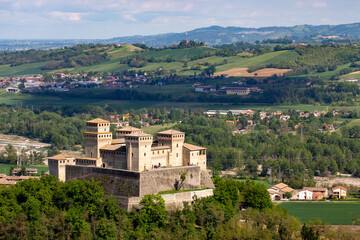 castles of parma montechiarugolo and torrechiara ancient medieval fortresses