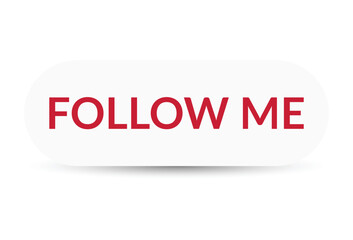 Follow me white background.The concept of the social network.Vector illustration