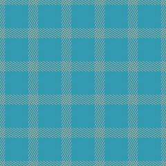 Vector. Pattern in a cage. Tartan blanket. Scottish pattern in beige, turquoise and orange plaid. Traditional checkered background for tablecloth, dress, skirt, napkin or other textile, Easter design.