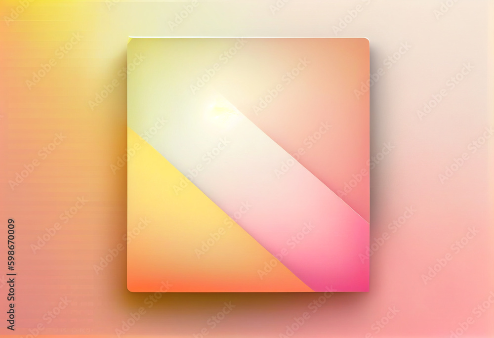 Poster Beautiful abstract colorful background background peach and pink colors. Generative AI technology.
