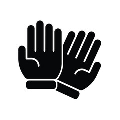 Obraz premium Gloves icon vector on trendy design