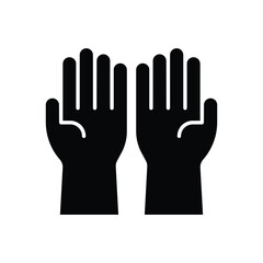 Obraz premium Gloves icon vector on trendy design