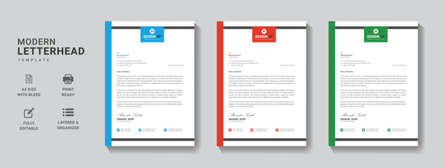 Letterhead Template	
