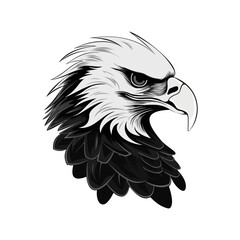 Beautiful eagle head logo. Eagle logo on a white background.