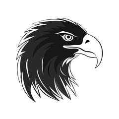 Eagle head logo vector illustration. Eagle logo on a white background.