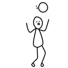 Kids Playing Soccer Doodle