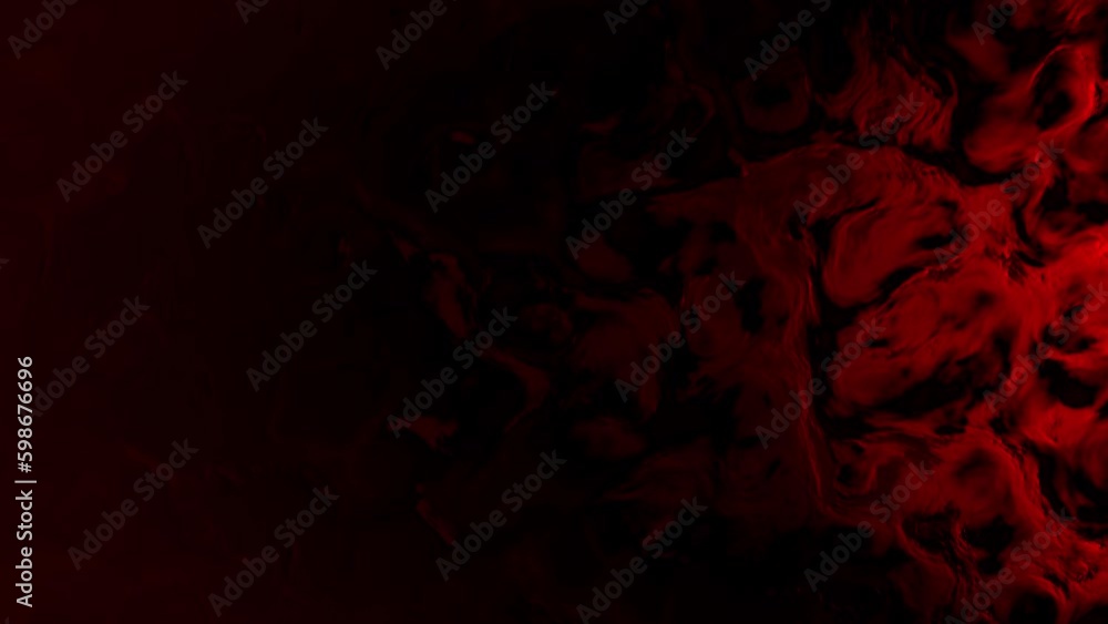 Poster bright red abstract organic forms forms background - loop video