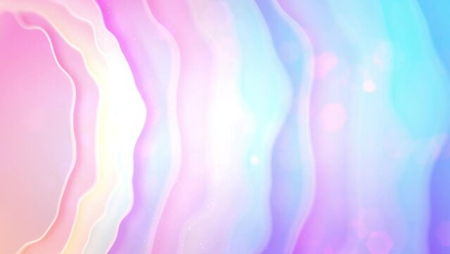 pink - blue pastel colors winking delicate shapes bokeh bg - loop video