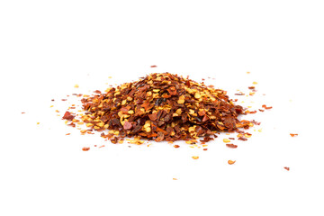 Pile of a crushed red pepper