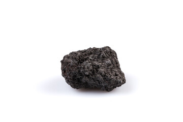 Volcanic stones on a white background