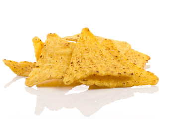 Fototapeta premium Salted corn snack nachos chips