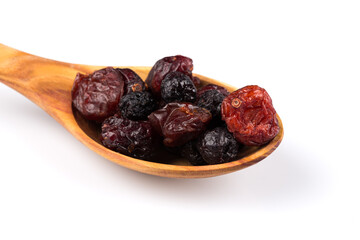 Dried cranberries, cherries and blueberries