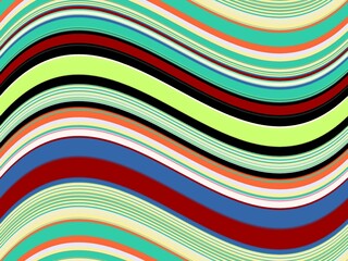 Colorful creative waves, spectrum, lines, rainbow, abstract background