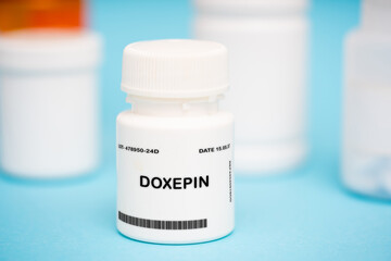 Doxepin medication In plastic vial