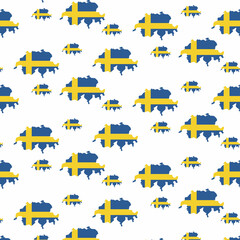 Sweden map background.