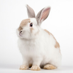 Fototapeta premium rabbit on white background