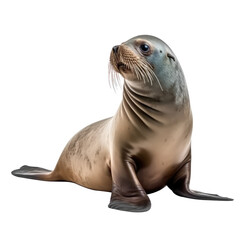 sea lion isolated on white background