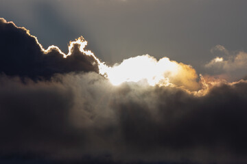 sunset in the mountains