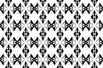 Seamless batik pattern,geometric tribal pattern,it resembles ethnic boho,aztec style,ikat style.luxury decorative fabric black and white seamless pattern for famous banners. 