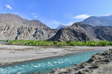 Beautiful Landscape of Gupis Valley in Northern Pakistan
