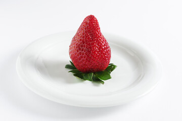 Strawberry on a plate
