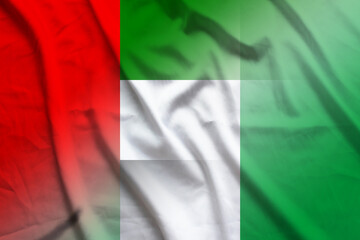 UAE and Nigeria official flag international contract NGA ARE