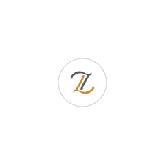 ZL or LZ logo and icon design - obrazy, fototapety, plakaty
