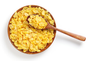 Cornflakes in plate