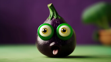 Vegetables holding hands. Generative Ai