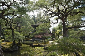Ginkaku-ji Temple or Silver Pavilion in Kyoto, Japan - 日本 京都 銀閣寺 