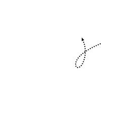 Arrow Dots Line 