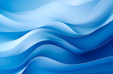 Fototapeta premium Blue abstract background wallpaper, Blue color gradient wallpaper design. Generative Ai. 
