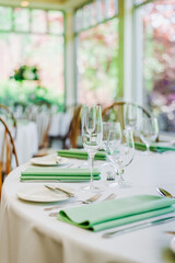 Dinner Table at wedding reception.