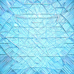 Futuristic Geometric Background with Intricate 3D Wall Texture in Light Blue and White Tones. A Must-Have for Creative Professionals. Generative AI.