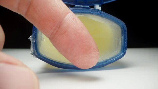 I smear a little vaseline from a jar on my finger and bring it to the camera, macro.