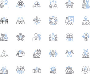 Fototapeta na wymiar Gathering party line icons collection. Celebration, Festivity, Get-together, Gathering, Party, Bash, Reunion vector and linear illustration. Gathering,Fete,Soiree outline signs set Generative AI