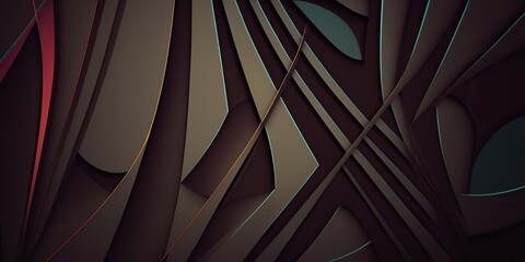 AI Generated. AI Generative. Graphic art ollustration of abstract geometric shapes. Can be used for decoration. Graphic Art