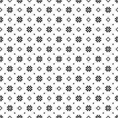 Black and white seamless pattern texture. Greyscale ornamental graphic design. Mosaic ornaments. Pattern template. Vector illustration. EPS10.