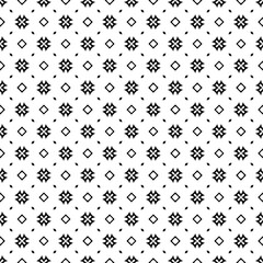 Black and white seamless pattern texture. Greyscale ornamental graphic design. Mosaic ornaments. Pattern template. Vector illustration. EPS10.