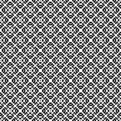 Black and white seamless pattern texture. Greyscale ornamental graphic design. Mosaic ornaments. Pattern template. Vector illustration. EPS10.