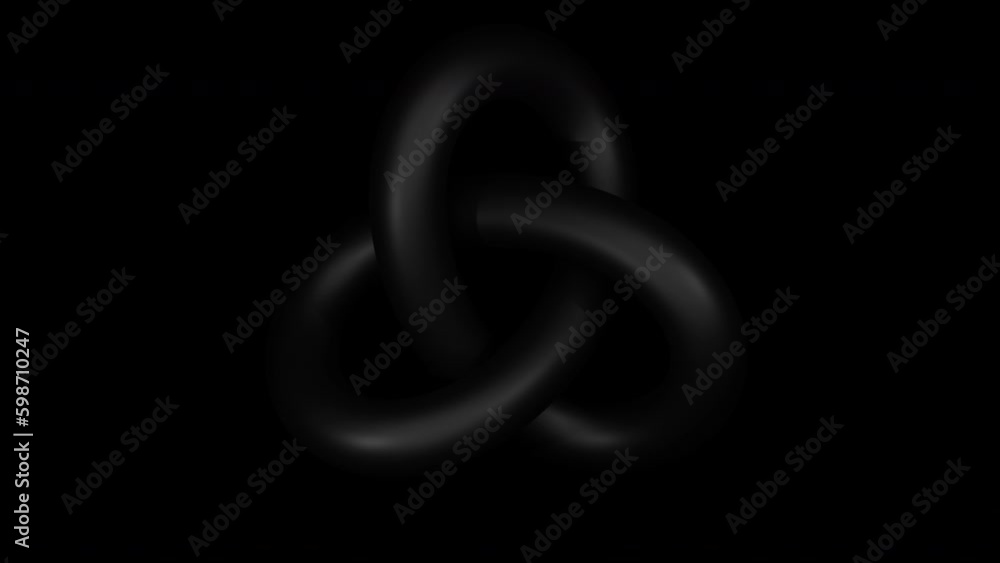 Aufkleber black 3d element. computer generated generative ai