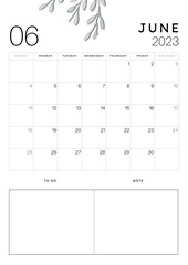 June Monthly Planner