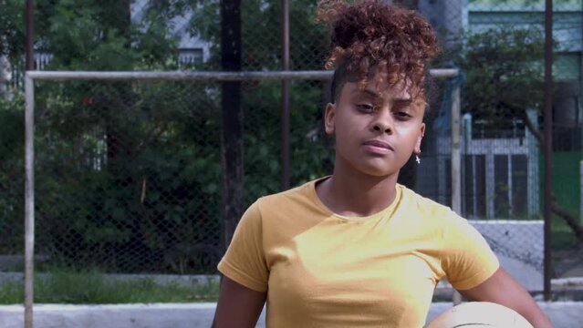 Atleta feminina negra empoderada brasil